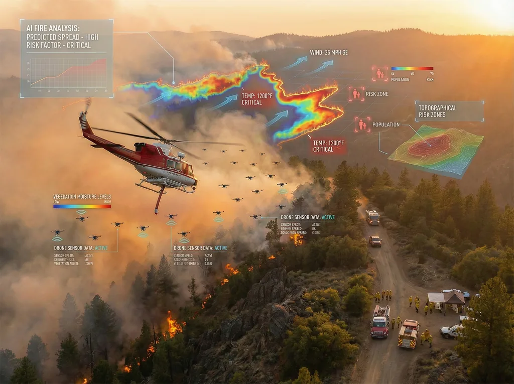 Intelligent Firefighting: Drones, AI and Swarms