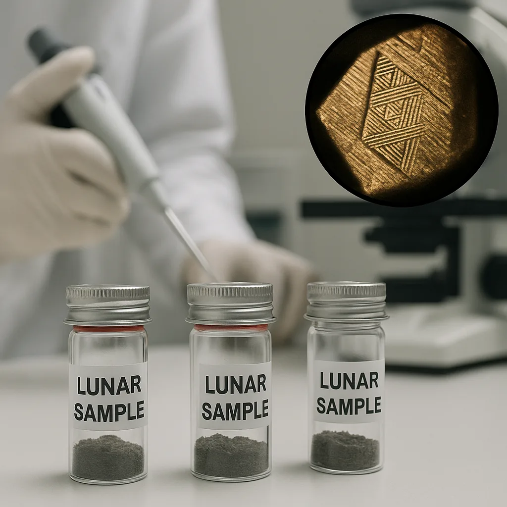 Unopened Apollo 17 Samples Reveal Exotic Isotopes and Relativistic Signatures