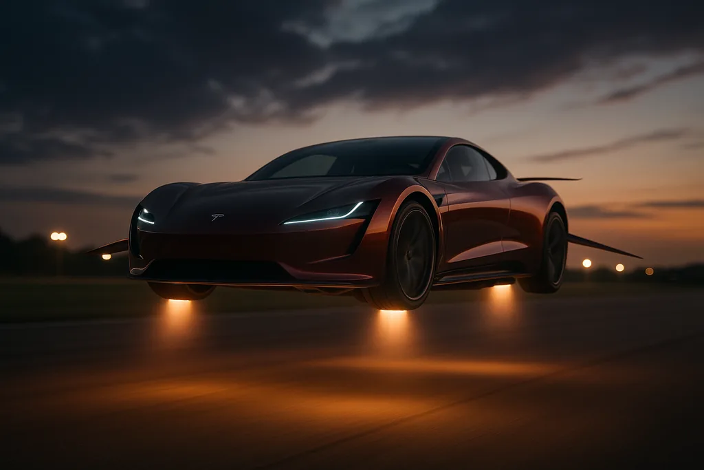 Musk Teases Tesla Flying-Car Prototype